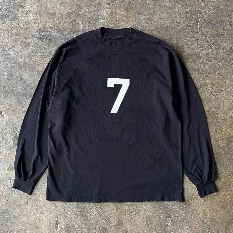 Long Sleeve 310 Pure Cotton Men's T-Shirt Upward Hero Non-Light American Style Couple's T-Shirt Youth Loose Fit Printed Tee