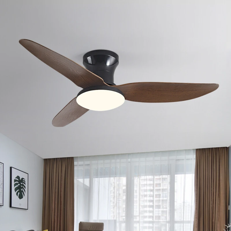 Ceiling fan lamp new low-rise ceiling fan lamp bedroom living room household variable frequency ceiling fan with lamp