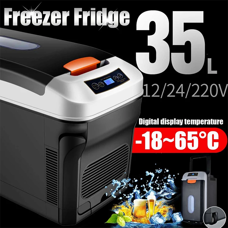 Eco-friendly 35L truck refrigerator  portable camping refrigerator 12 volt car refrigerator