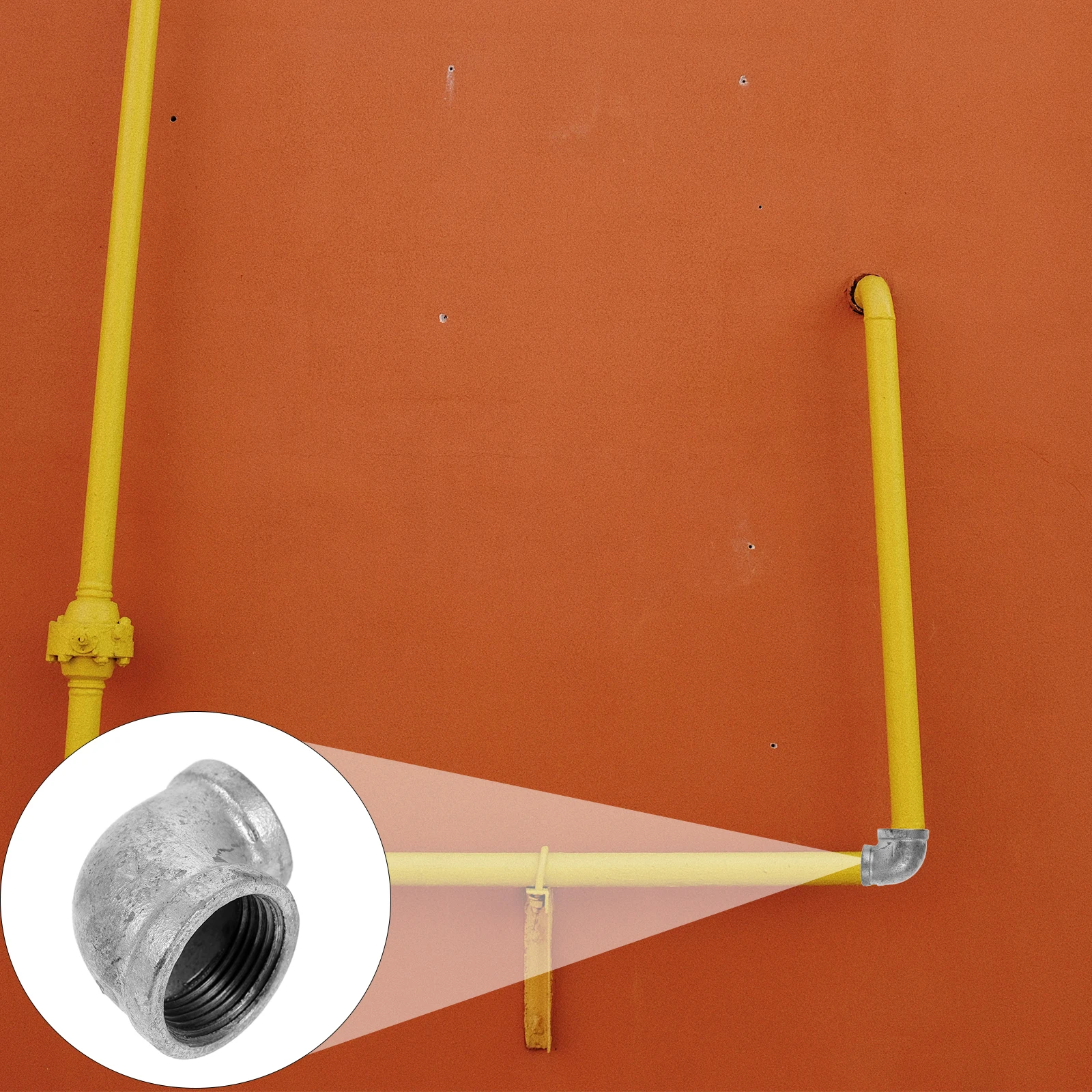 

Outlet Elbow Connector 1 Inch To 3/4 Inch Galvanized Iron Fittings Elbow Corner Fitting For Industrial Shelving Furniture