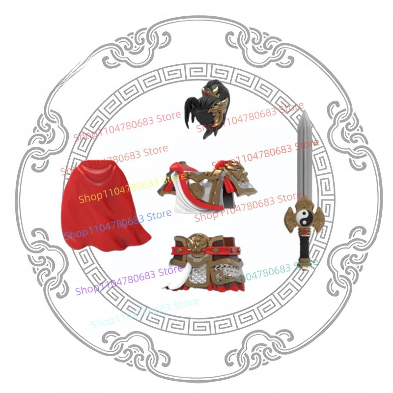 MOC Bausteine Drei Königreiche Ma Chao Mini Action Figure Montage Modell Display Stück Anime Cartoon Zubehör Spielzeug Geschenk