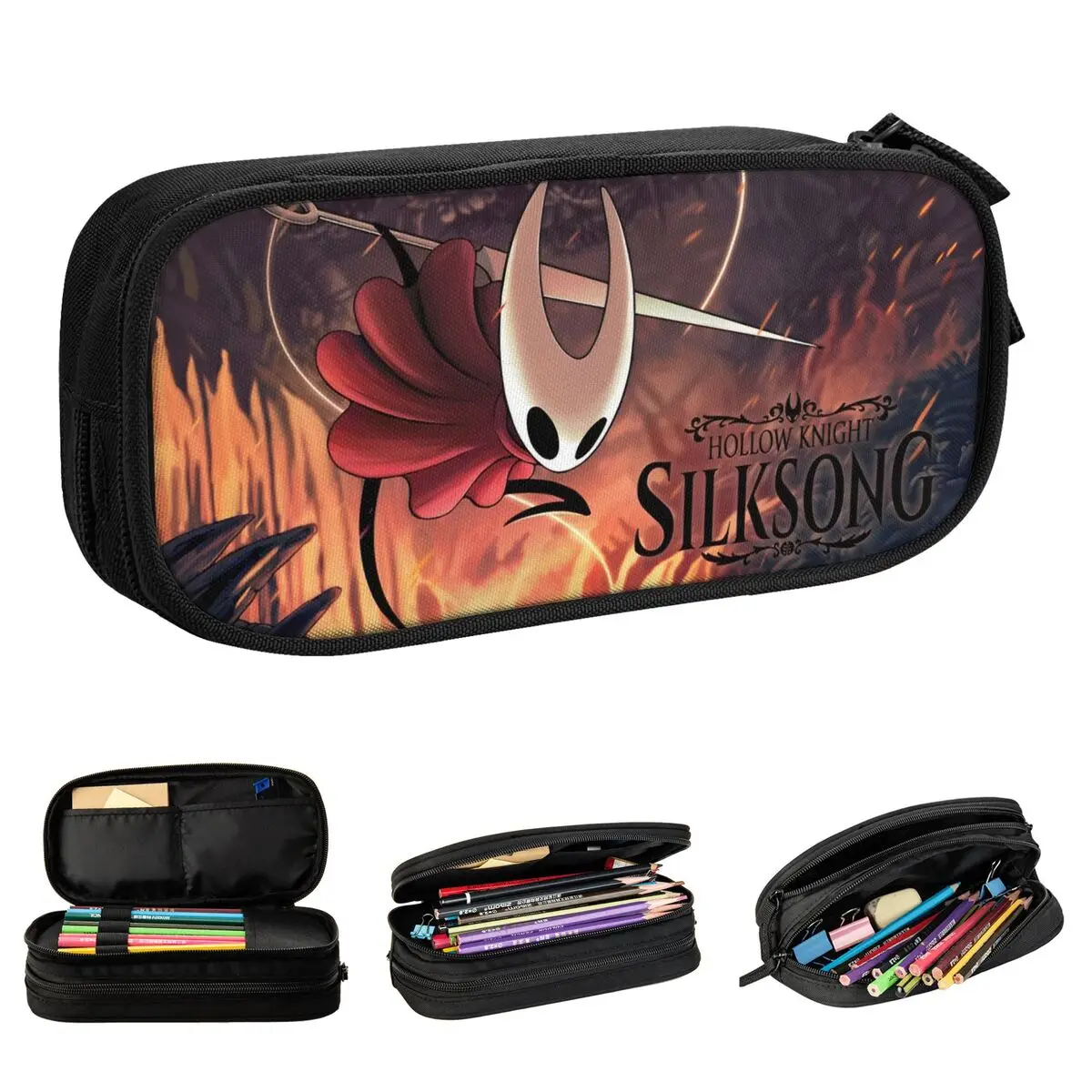 

Hollow Knight Hornet Pencil Case Lovely Game Pen Box Bags Kids Large Storage Students School Gift Pencilcases