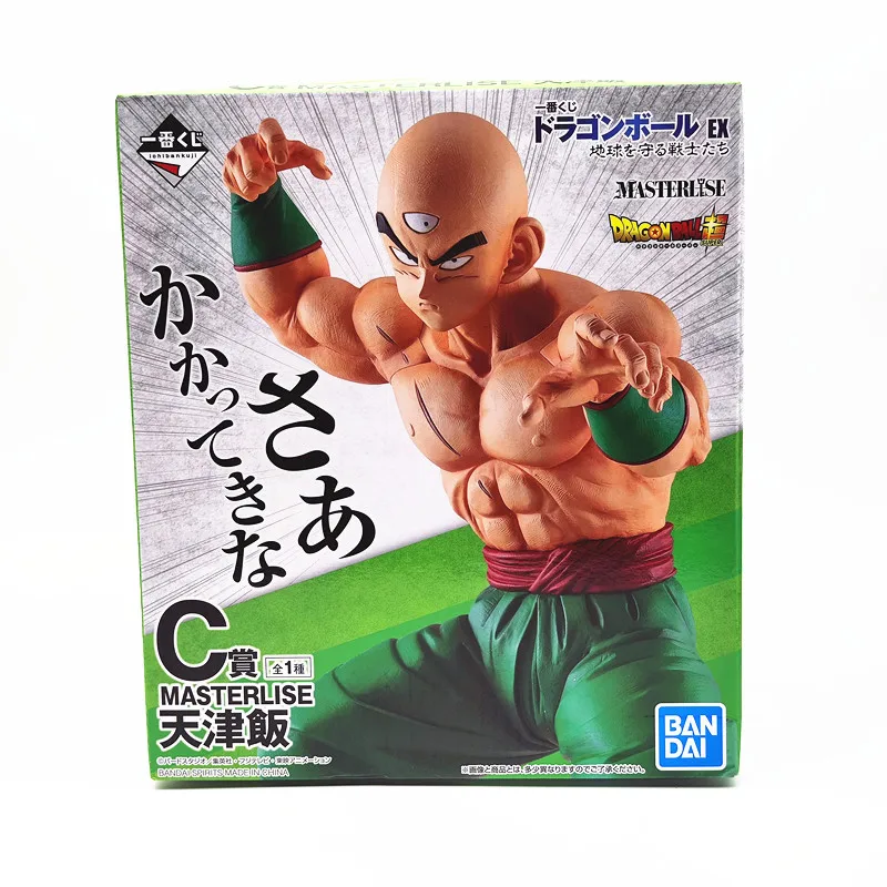 In Stock BANDAI Good Dragon Ball EX Prize C Tian Xinhan 100% Original Figure 19 Cm Warrior Protects The Earth Toy Giftcollection
