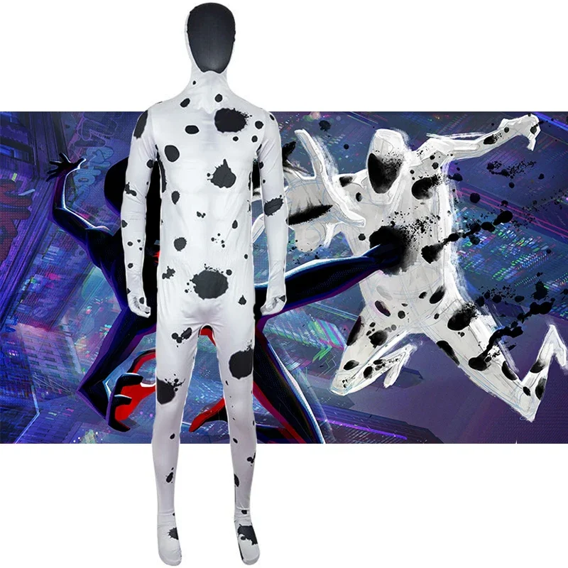 Unisex Women Men Halloween Jumpsuit Costume Across The Verse Spider Spot Jonathan Ohnn Cosplay