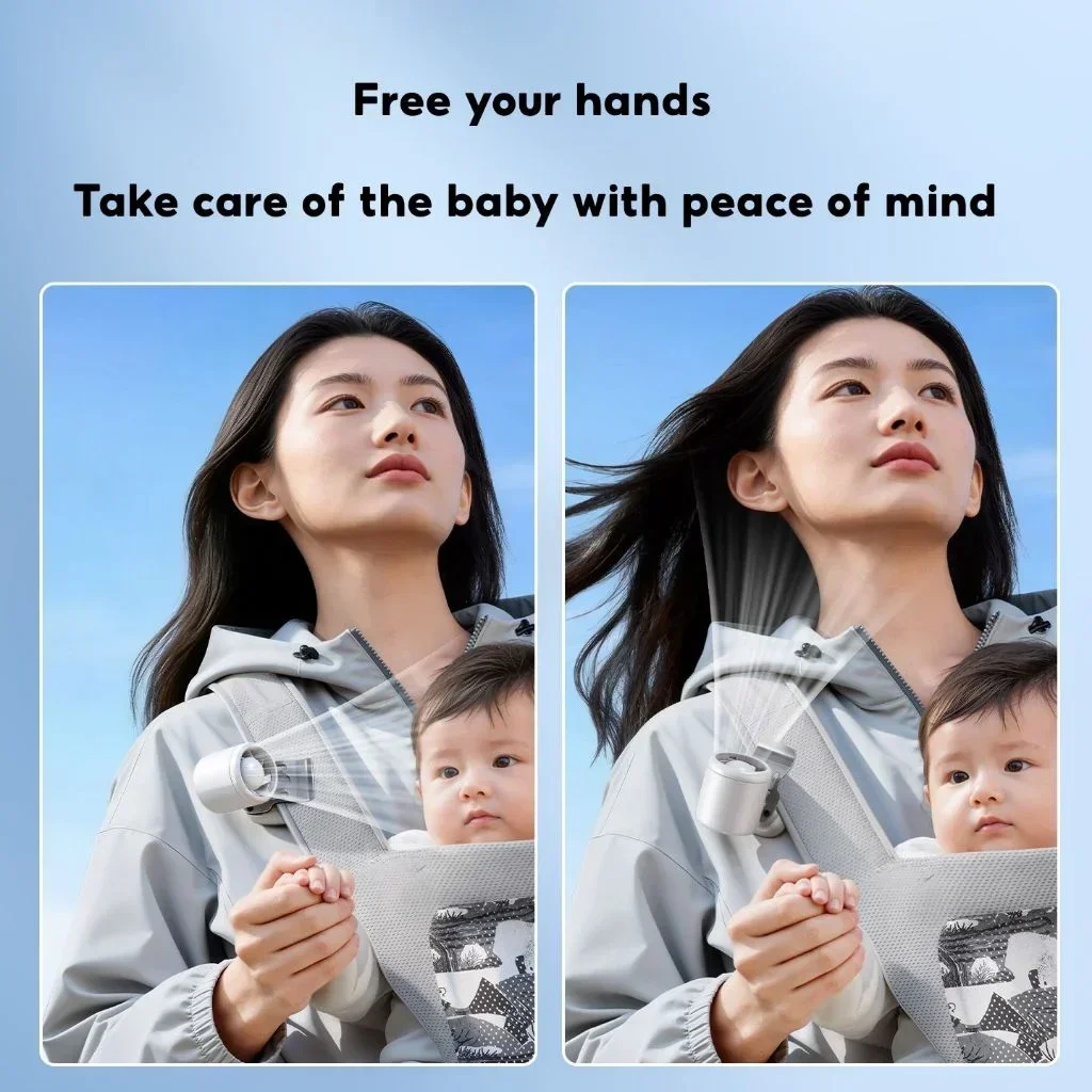 Tragbarer Clip-on Ventilator Für Kappen Akku Betrieb Leise_voghion.com