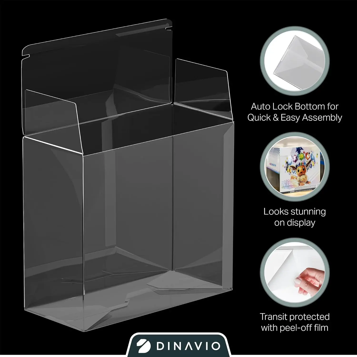 Plastic ETB Protector Case - Elite Trainer Box Protector - ETB Case Compatible with Elite Trainer Boxes