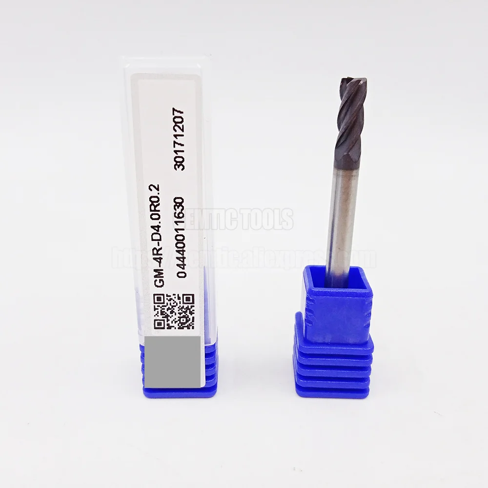 

ZCC 4 Flute Radius Angle Coated End Mill GM-4R GM-4R-D4.0R0.3