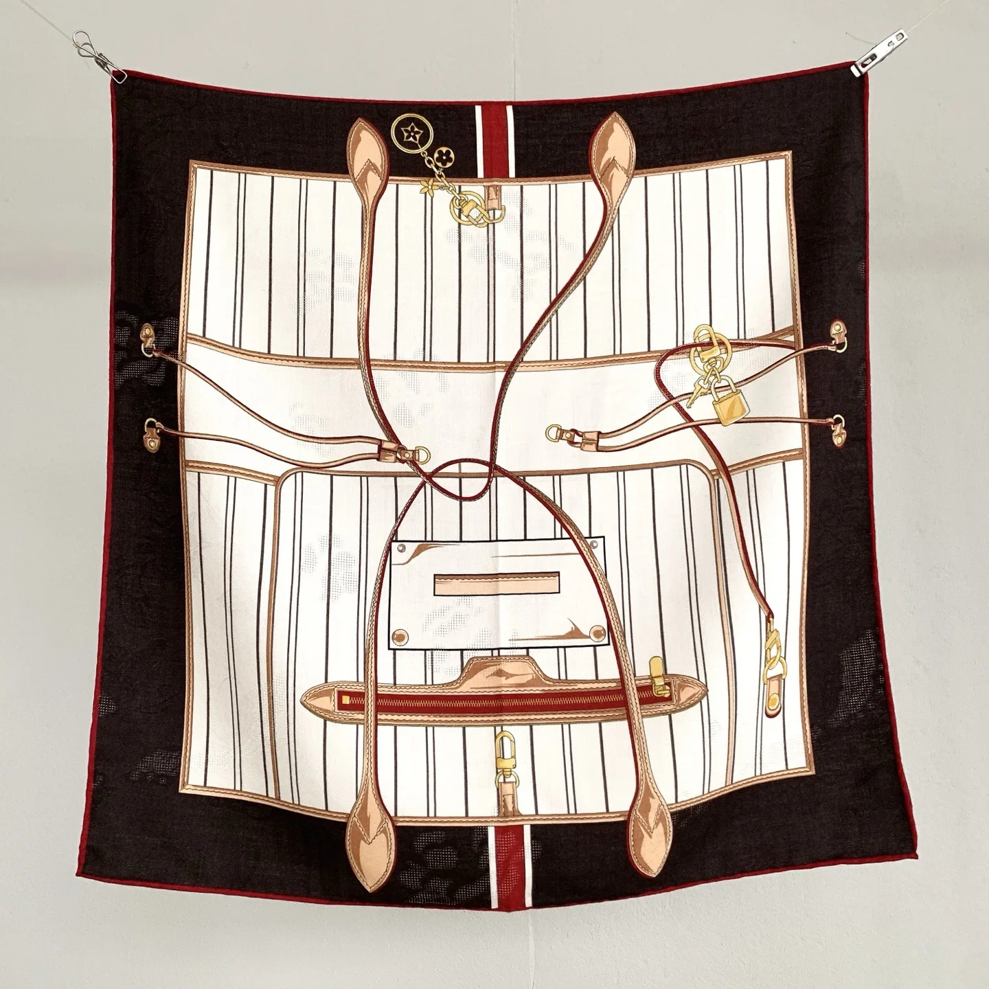 70% 울 30% 실크 여성용 스카프 - 패셔너블하고 우아하며 따뜻한 머리 스카프, 자카드 패턴, 65*65cm