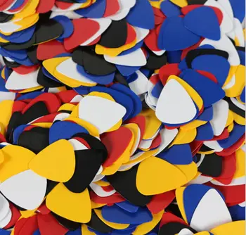 100 adet/takım enstrüman kalınlığı Mix gitar Pick akustik seçtikleri elektrik bas Pic Plectrum arabulucusu tuner