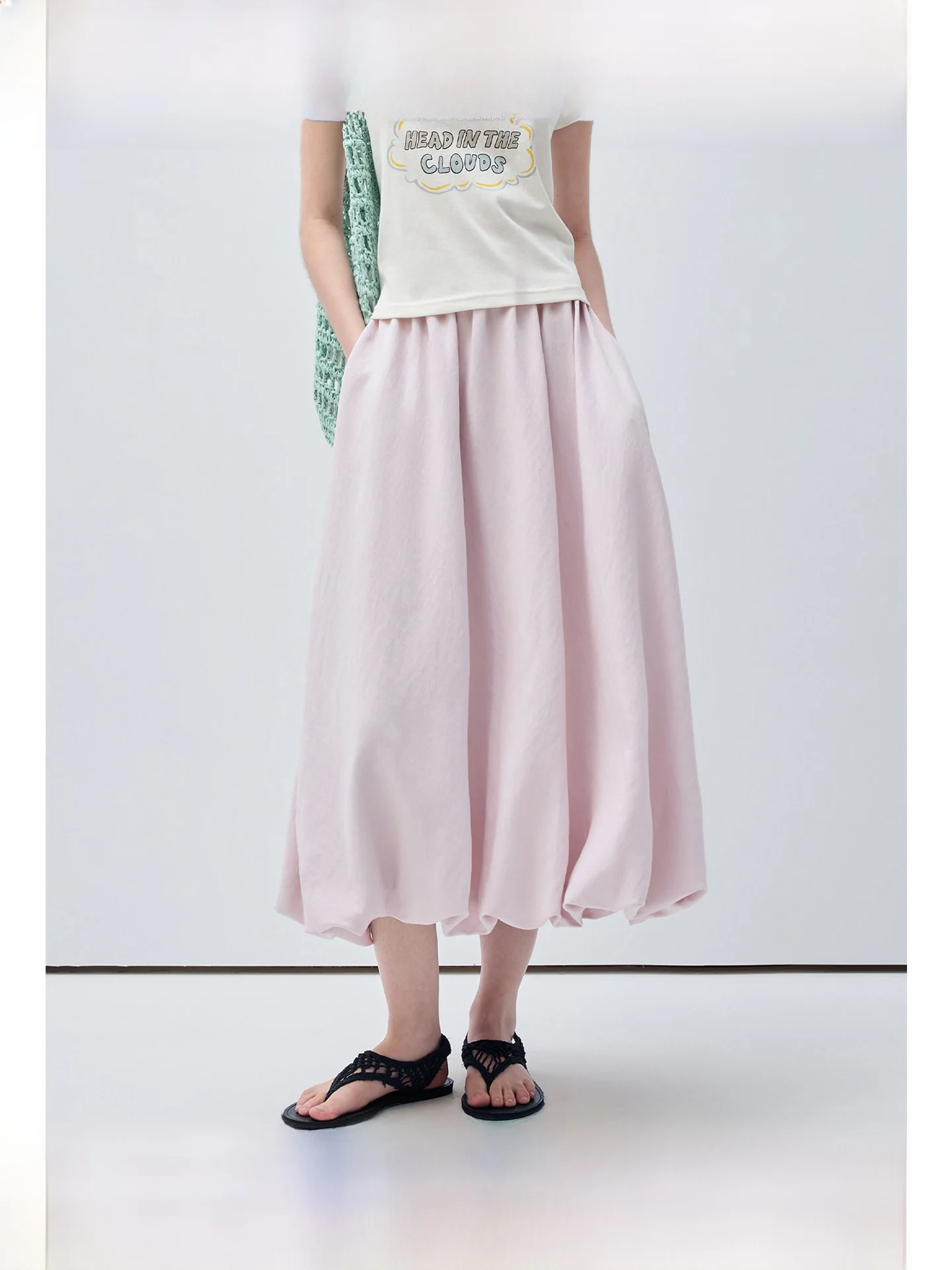

Elegant plus Size A-Line Midi Skirt Casual Summer Long Dress for Pear Shaped Women Commute Style Comfortable Fit Floral Print