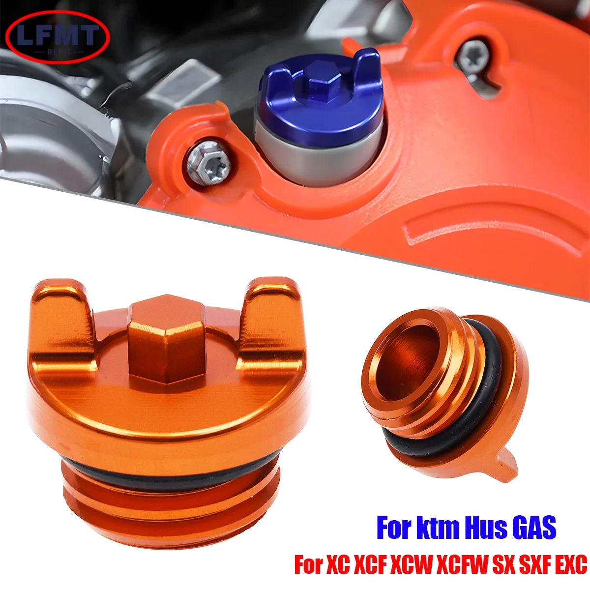 Für KTM XC XCF XCW XCF-W XC-W SixDays SX SXF EXC EXC-F CNC Motoröl Füllstoff Stecker Kappe Abdeckung 125 250 350 450 500 2004-2021 2023