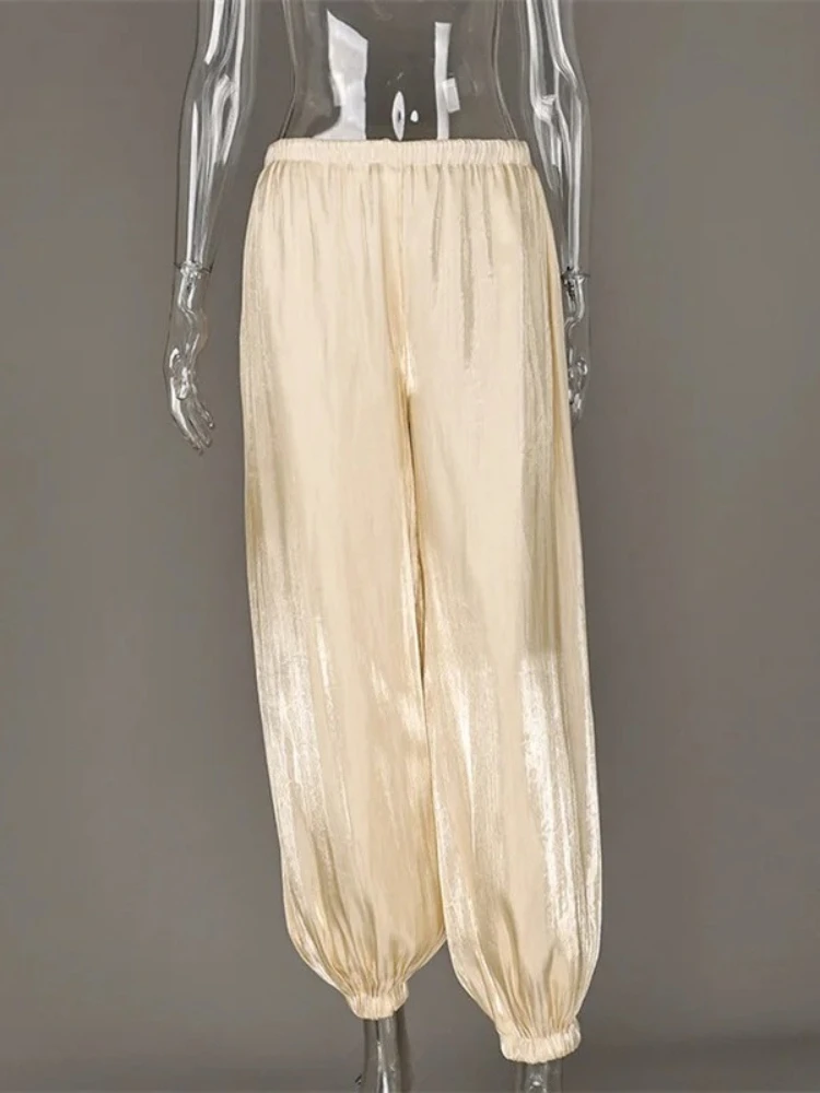 Pantalon long soyeux élégant et luxueux pour femme Tsiisd Fashion, idéal pour le bureau, les soirées, les mariages et les galas – Nouvelle collection 2026