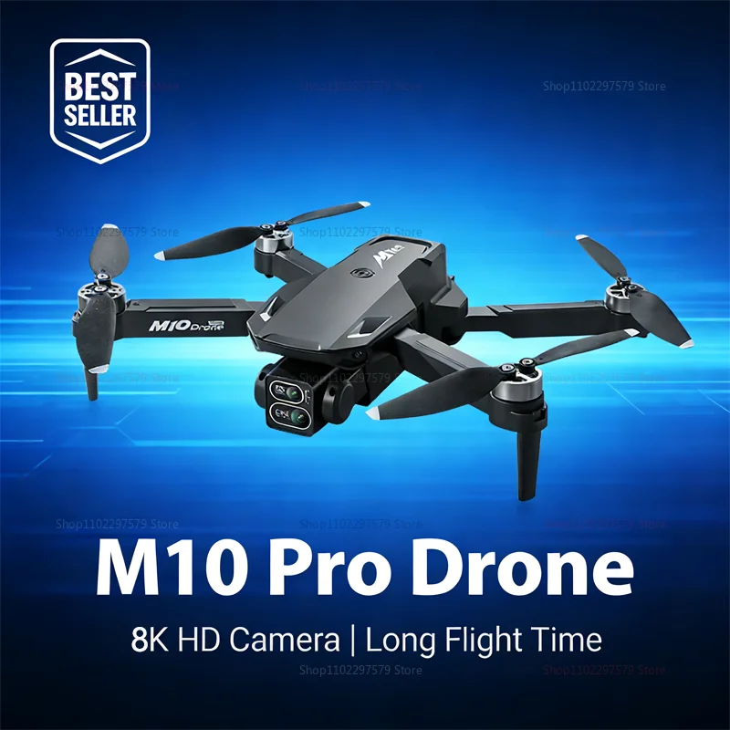 

Новый дрон M10 с камерой 8K HD, бесщеточным двигателем, профессиональный, с пультом управления, для аэрофотосъемки, для любителей и начинающих