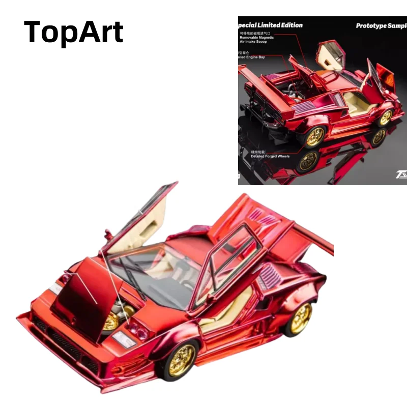 

Stock 1:64 LB Countach HEC Beijing Limited die-cast alloy car model, boys' toys, children's festival gifts, adult decorations.