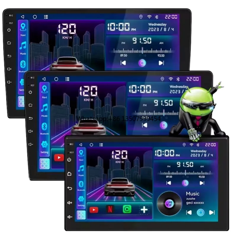 

9 Inch Car Radio with Microphone Car Stereo Radio Carplay Android Car Radio With Camera