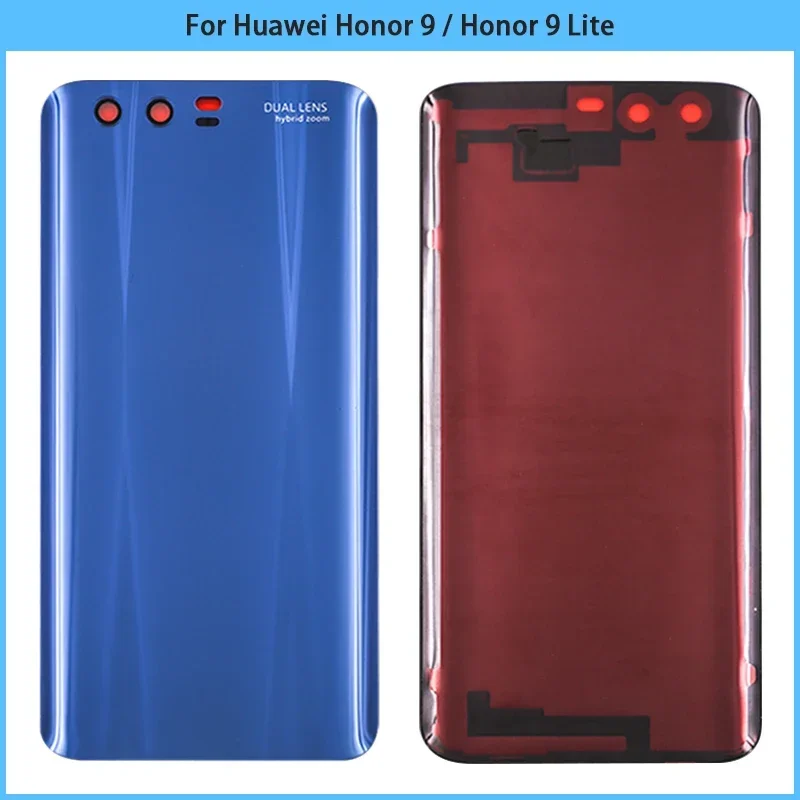 For Honor 9 Lite Battery Back Cover Rear Housing Case Glass Panel Adhesive Replace