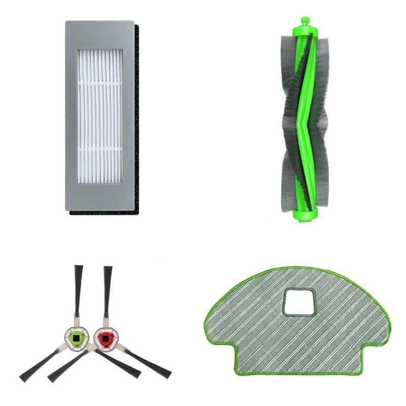 حار! لآي روبوت رومبا كومبو 111 / 113 / R 113840   فرشاة جانبية رئيسية فلتر Hepa ممسحة ملابس روبوت ملحقات أجزاء المكنسة الكهربائية