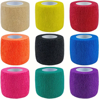 6pcs Self-Adhering Bandage Fixing Bandage Animal Bandage Hand Tearing Waterproof Elastic Bandage for Pets 5 cm X 4.5 M