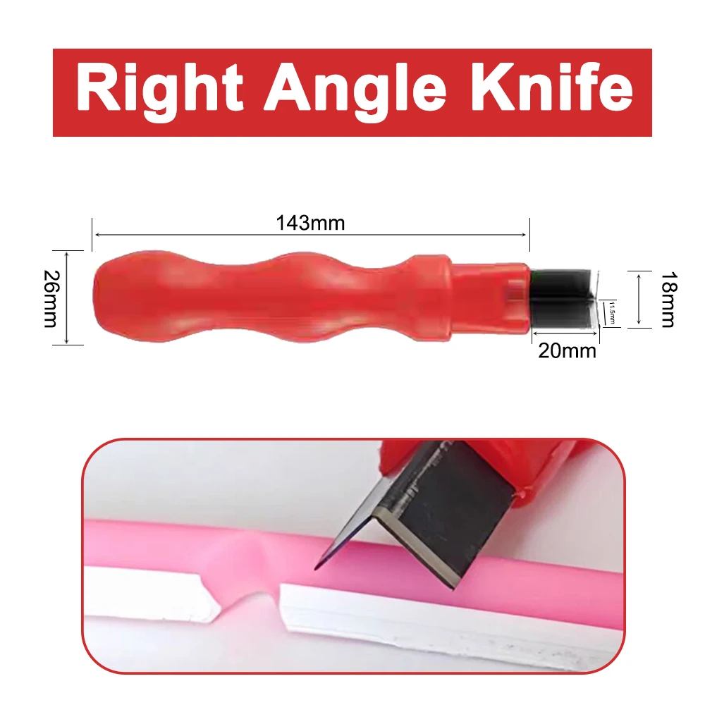 Right Angle Arc Cutter Split Neon Light Carving Knife Hand Tool Steel PC Handle Accessories For 6/8/12mm Soft Silicone Strip