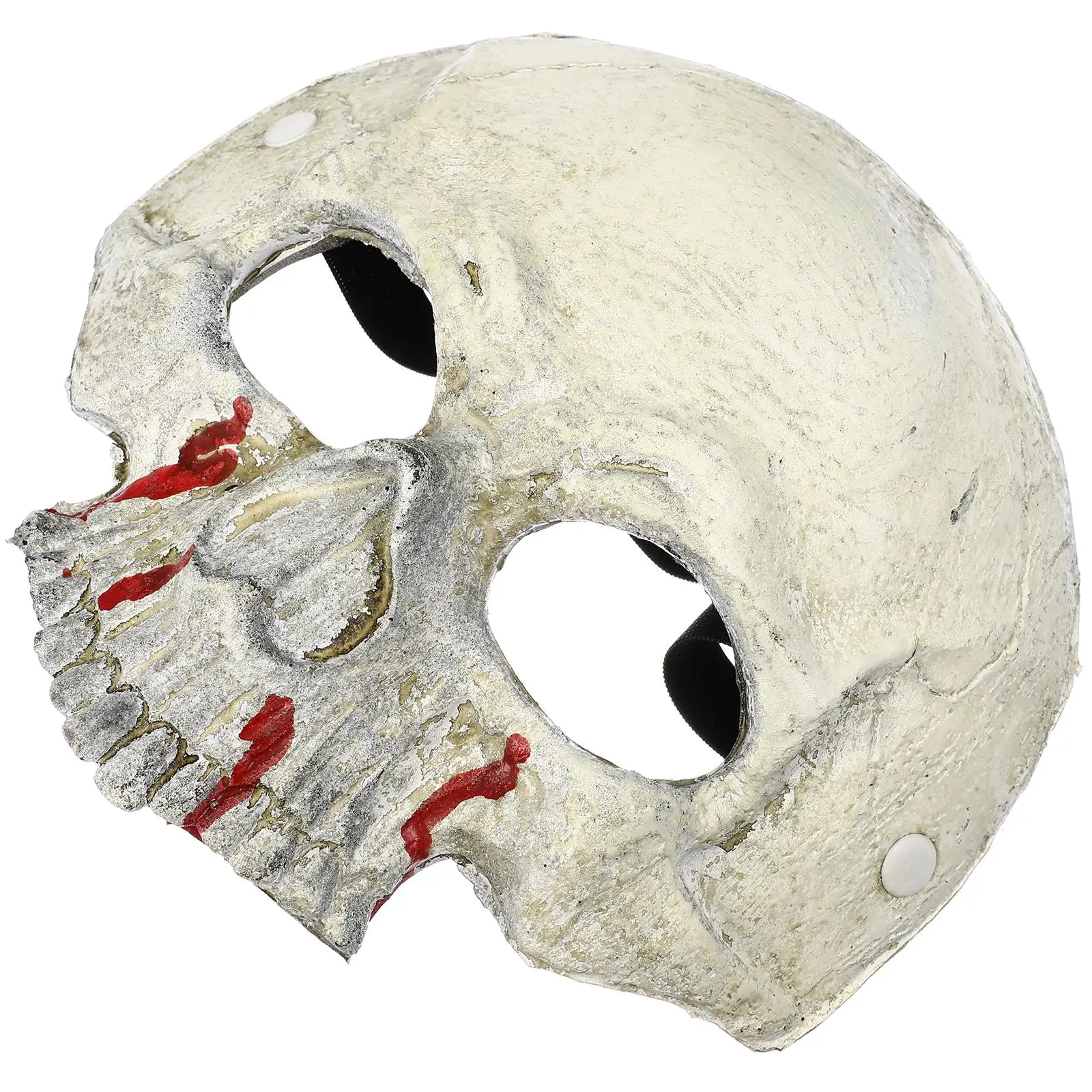 

Bloody Skull Mask Realistic Scary Costume Half Spooky Halloween Masks for Men Women Lightweight Safe Decor Effect Ideal