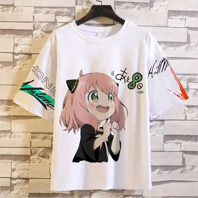 

Anime Game X Short Sleeve T-Shirt Spy X Family Aniya Forger Merchandise Youth Top