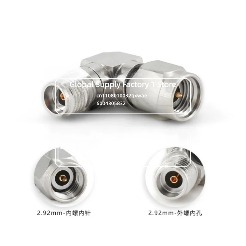 2.92Mm Right Angle Elbow Adapter DC-40G RF Coaxial Adapter, Network Split Test Head