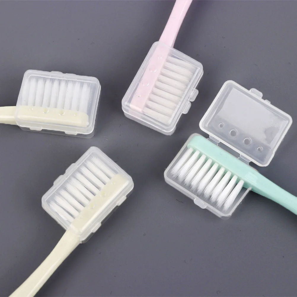 

20pcs Ultra Toothbrush Small Head Dental Care Manual Toothbrushes Soft Handle Anti Slip Portable Dust Proof Cover Green Pink