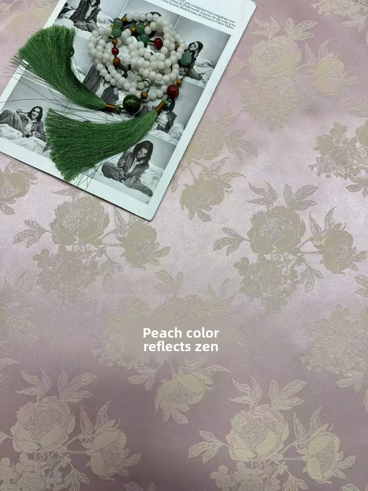 

Новая ткань из смесового шелка с вышивкой, розовая, 50% шелк, 50% искусственный шелк, 19 мом, в американском стиле, для одежды