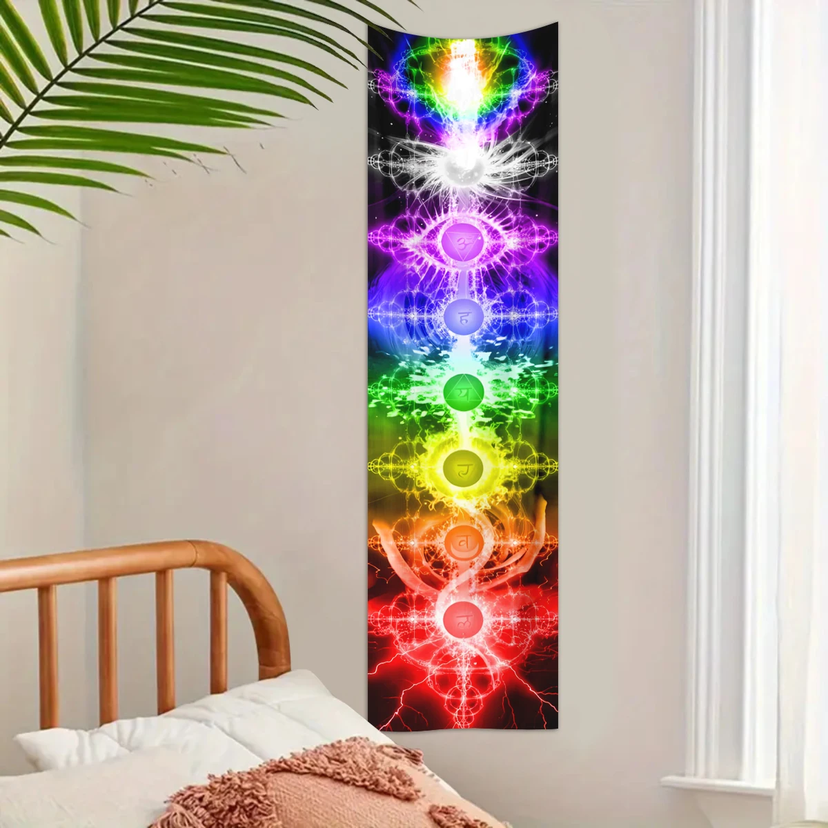 神秘的な7つのチャクラタペストリー、ボヘミアン瞑想ヨガ瞑想神 - Home Decor Yoga のレビューと価格