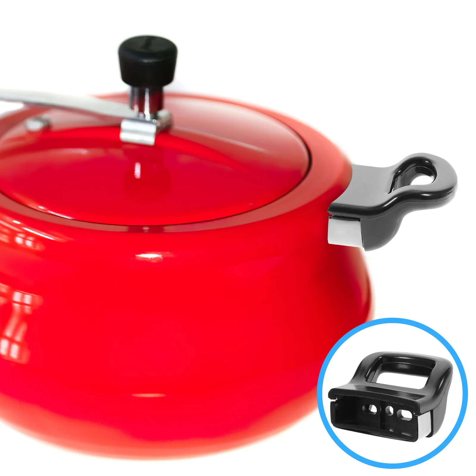 2pcs Pot Handle Replacement Heat-Resistant Double Hole Universal Fit For Pressure Cooker Stockpot Steamer Milk Pot Side Handle