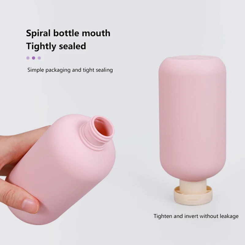 Empty Plastic Pump Lotion Shampoo Bottle High-end Cosmetics Bottles PP Pump Head Refillable Bottles Bathroom Storage Box
