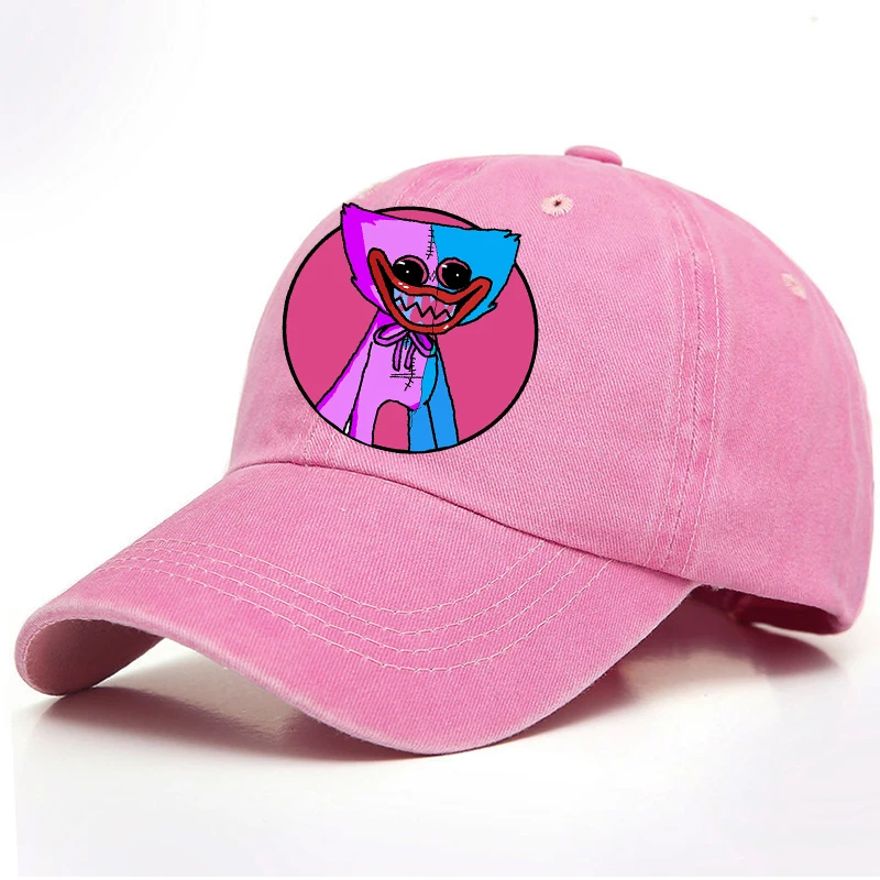 Baseball Cap Game P&Poppys-Playtimes Men Women Kawaii Huggy Wuggy Sun Hat Outdoor Sports Sunbonnet Adult Retro Headgear Gift New