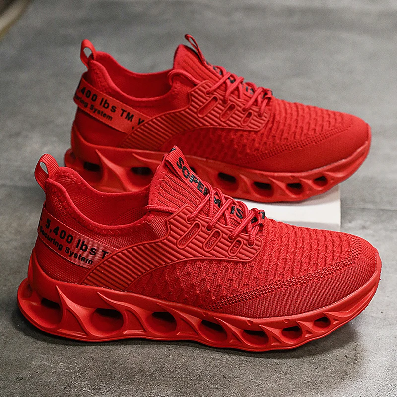 

New Unisex Sports Shoes Lace Up Soft Sole Comfortable Breathable Lightweight Running Shoes Outdoor Walking Jogging Sneakers Man