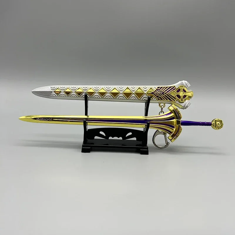 22cm Excalibur Proto Sword Metal WeaponsModel Fate/Prototype Game Replica King Arthur Pendragon 1:6 Action Figure Accessory Toys