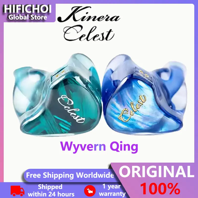

Kinera Celest Wyvern Qing in-Ear Earphones 10mm LCP Dynamic Driver with Detachable Boom Microphone IEMs Audio Headphones Cable