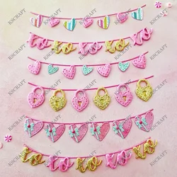 KSCRAFT Valentine Garlands Cutting Dies Stencils for DIY Scrapbooking Decorative Embossing DIY Paper Cards