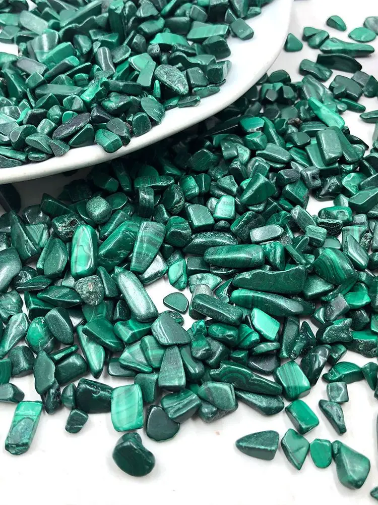 AliExpress NONE 100g Bulk Natural Malachite Chips Crystal Quartz Stones Crystals Healing Home Decor Reiki Gravel Mineral Room Garden Decorations