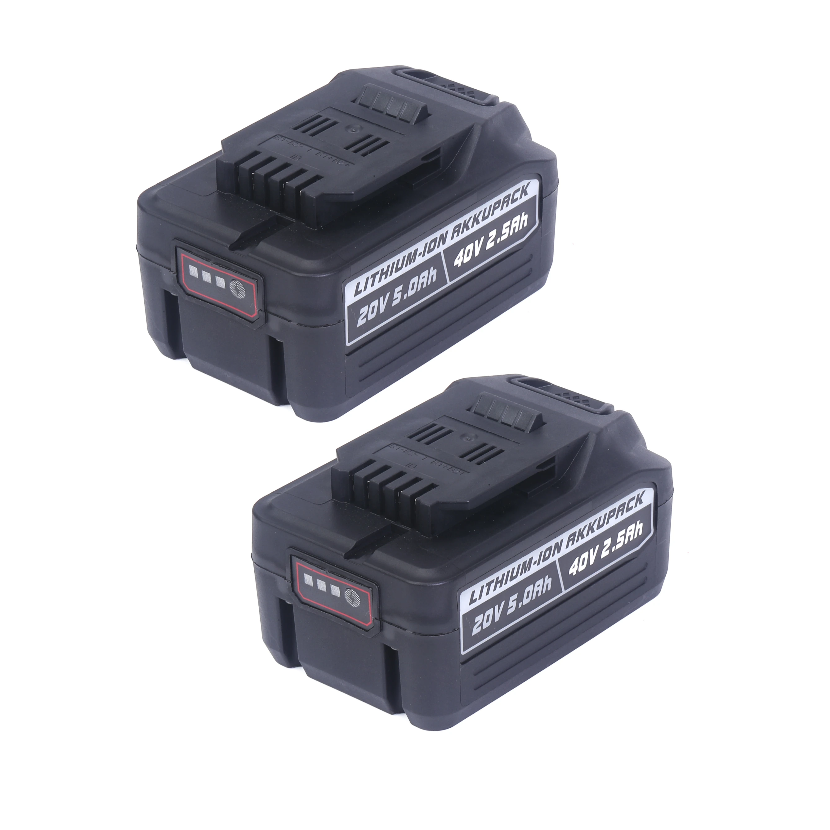 2-Pack 20/40V 5Ah/2.5Ah Lithium-Ion Battery Replacement for Ferrex Cordless Tool Garden Tools for Active Energy Tools