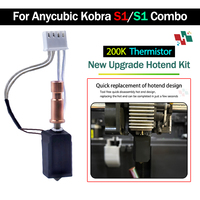 For Anycubic Kobra S1 Hotend ceramic New Upgrade Hotend For Kobra S1 Combo Head S1C 3d Printer 24V 48W 200K Rapid heating 300℃
