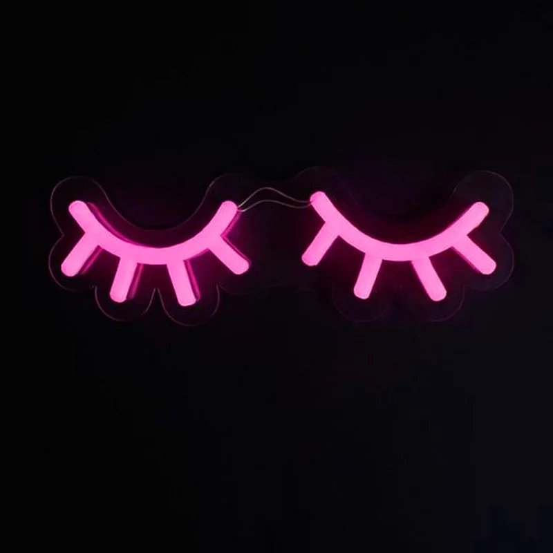 Lash Neon Lights Sign 12V Led per Lash Room Art Wall Hanging Neon Lights Led Neon Lamps Sign Wall Room Store Decoration