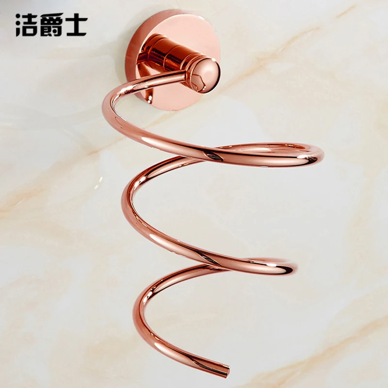 European-style Golden Hair Dryer Rack All Copper Bathroom Rack Wall Rack Toilet Storage Toilet Air Duct Rack