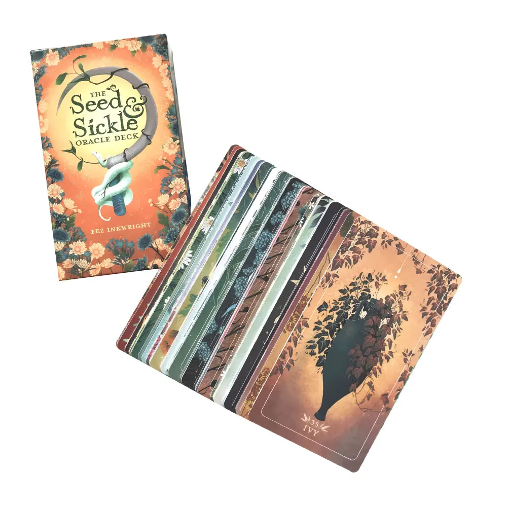 

The Seed Sickle Oracle Tarot Leisure Entertainment Card Family Gathering Divination Deck Tarot Board Playing Card Game