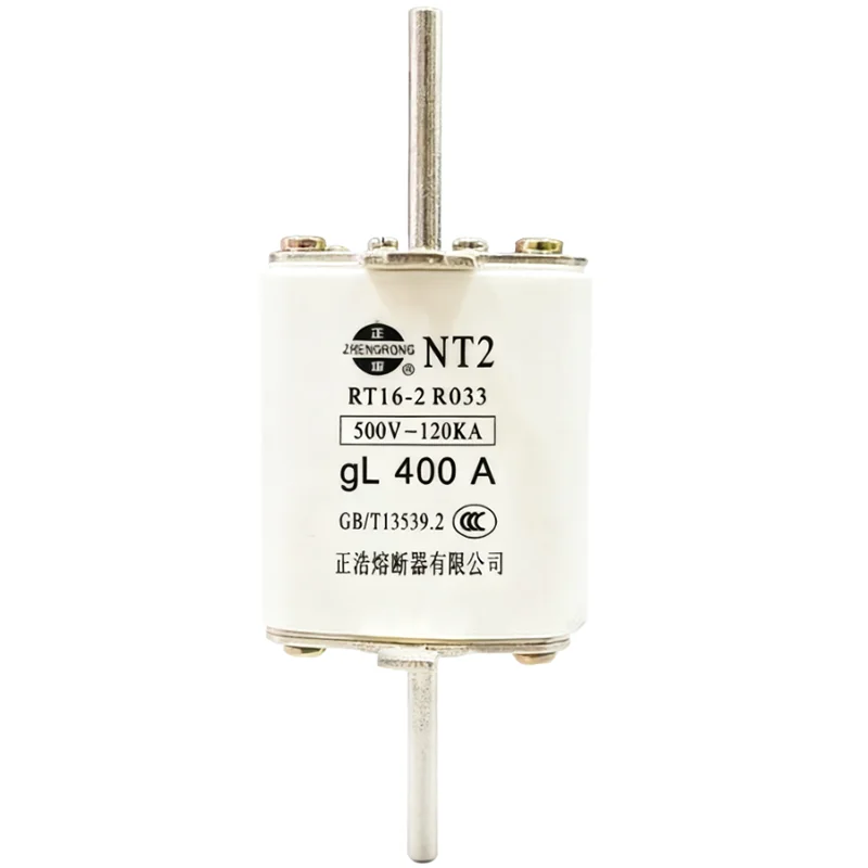 Low Voltage NT2 RT16-2 R033 Fuse Core AC 500V-690V 50KA-120KA Current Ratings 400A to 250A for Electrical Systems