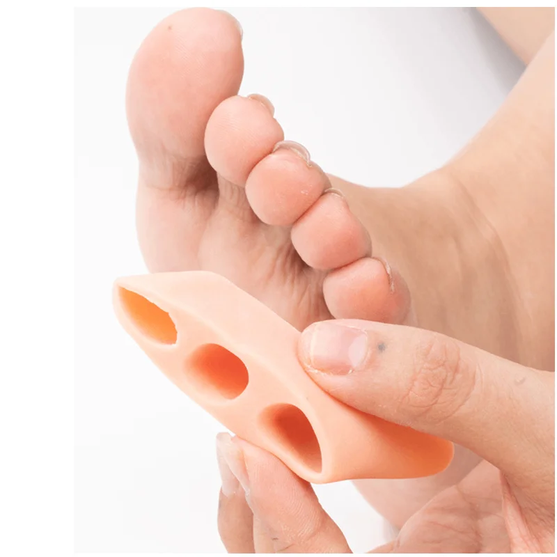 

10Pairs Gel Silicone Feet Care Hallux Valgus Overlapping Corrector Protector Hammer Toe Adjuster Separators Bunion Orthosis