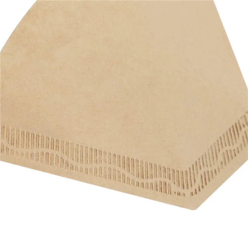SEWS-300 Pieces Eco-Friendly Unbleached Original Wooden Hand Drip Paper Coffee Brewer 102 Coffee Filter Bag Coffee Maker
