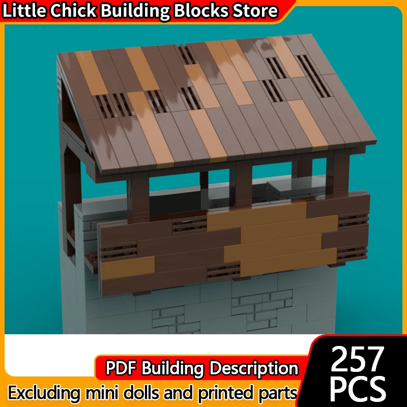 

Medieval Castle Model MOC Building Bricks Battle Platform On The Wall Modular Technology Children Holiday Gifts Assemble Toys