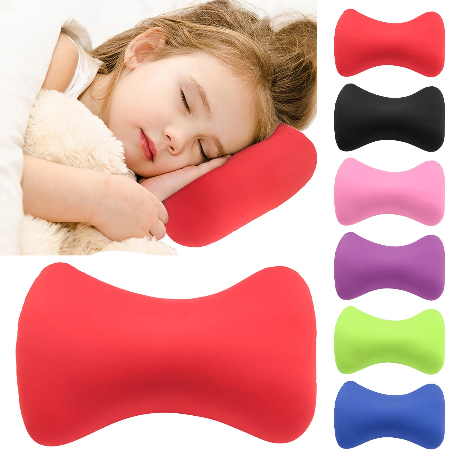 

Soft Mini Bone Shape Pillow Headrest Roll Backrest Suitable For Travel Plane Car Sofa Bed 38cm×20cm Soft And Comfortable Cushion