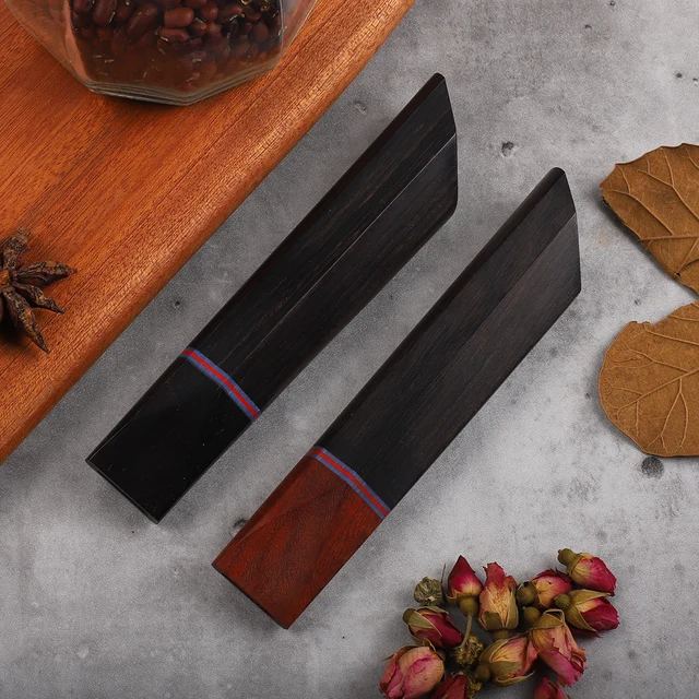 DIY kuchnia ochrona środowiska naturalne palisander + G10 ośmiokątny obieranie owoców szef kuchni uchwyt noża domowego narzędzie EDC