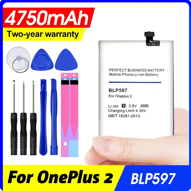 4750mah Blp597 Battery for Oneplus 2 One Plus Two High Quality