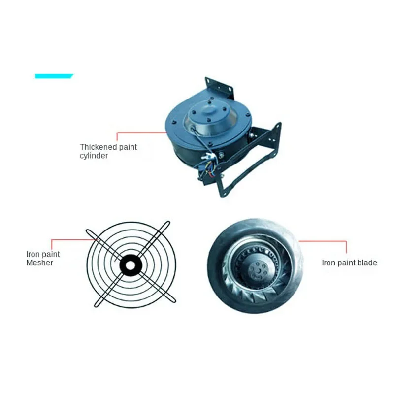 Souffleur d'Air Centrifuge Électrique, Modèle Gonflable, Refroidissement Industriel, 120W/240W, 220V